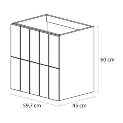 Tiger Maryport Badkamermeubelset 60 Cm Mat Wit Met Licht Eiken Wasblad, Witte Keramische Opzetkom En Matzwarte Grepen 18 Tiger Maryport Badkamermeubelset 60 Cm Mat Wit Met Licht Eiken Wasblad, Witte Keramische Opzetkom En Matzwarte Grepen -Badkamer Winkel 123 771