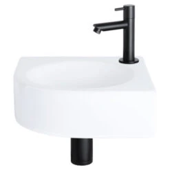 Differnz Cleo Hoekfontein Wit 30X30X10 Cm -Badkamer Winkel 123 7798