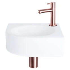 Differnz Cleo Hoekfontein Wit 30X30X10 Cm -Badkamer Winkel 123 7799