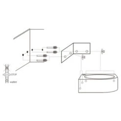 Differnz Cleo Hoekfontein Wit 30X30X10 Cm -Badkamer Winkel 123 7801