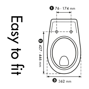 Cedo Brooklyn Wc Bril Softclose Duroplast 5 Cedo Brooklyn Wc Bril Softclose Duroplast - Afbeelding 3