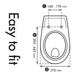 Cedo Tropea Beach Wc Bril Wit Softclose D-vorm Thermoplast -Badkamer Winkel 123 7914
