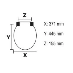 Bemis WC Bril Chicago Wit Hout Met Metalen Softclose -Badkamer Winkel 123 7929