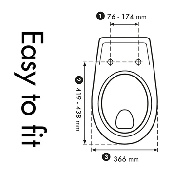 Cedo Shell Wc Bril Softclose Duroplast 5 Cedo Shell Wc Bril Softclose Duroplast - Afbeelding 3