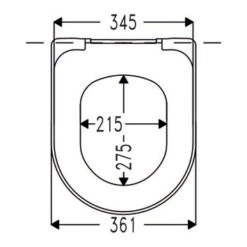 Cedo Caldera Wc Bril Softclose D-vorm Duroplast -Badkamer Winkel 123 8071