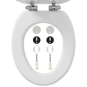 Tiger WC Bril Mississippi Wit Hout Met Softclose 7 Tiger WC Bril Mississippi Wit Hout Met Softclose - Afbeelding 5