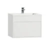Tiger Helsinki Badkamermeubel 60 Cm Hoogglans Wit Met Wastafel Polybeton Wit -Badkamer Winkel 123 81