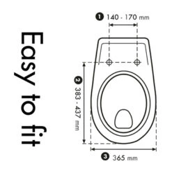 Cedo Vero Beach Wc Bril Wit Softclose D-vorm Duroplast -Badkamer Winkel 123 8117