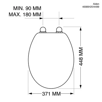 Tiger WC Bril Aiden Zwart Kunststof Met Softclose 7 Tiger WC Bril Aiden Zwart Kunststof Met Softclose - Afbeelding 5