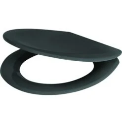 Handson WC Bril Otso Donkergrijs Kunststof Met Softclose -Badkamer Winkel 123 8136