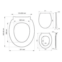 Tiger WC Bril Pasadena Wit Kunststof Met Softclose -Badkamer Winkel 123 8193