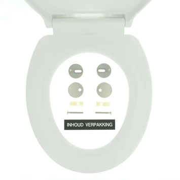 Tiger WC Bril Burton Wit Kunststof Met Softclose 9 Tiger WC Bril Burton Wit Kunststof Met Softclose - Afbeelding 7