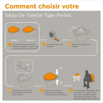 Tiger WC Bril Mason Zwart Kunststof Met Softclose 7 Tiger WC Bril Mason Zwart Kunststof Met Softclose - Afbeelding 5