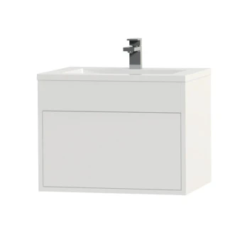 Tiger Helsinki Badkamermeubel 60 Cm Hoogglans Wit Met Wastafel Polybeton Wit 5 Tiger Helsinki Badkamermeubel 60 Cm Hoogglans Wit Met Wastafel Polybeton Wit - Afbeelding 3