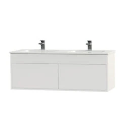 Tiger Helsinki Badkamermeubel 120 Cm Hoogglans Wit Met Wastafel Keramiek Hoogglans Wit -Badkamer Winkel 123 830