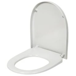 Pressalit D-vorm WC Bril Wit Kunststof Met Softclose -Badkamer Winkel 123 8355