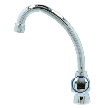 Handson Fonteinkraan Thomas C-uitloop Met Draaiknop Chroom 3 Handson Fonteinkraan Thomas C-uitloop Met Draaiknop Chroom - Afbeelding 2