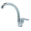 OK Keukenkraan Met Hoog Gebogen Uitloop En Hendel Chroom -Badkamer Winkel 123 8442