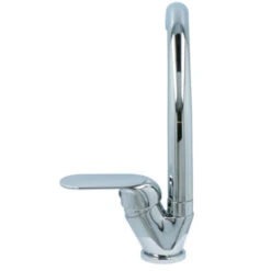 OK Keukenkraan Met Hoog Gebogen Uitloop En Hendel Chroom 17 OK Keukenkraan Met Hoog Gebogen Uitloop En Hendel Chroom -Badkamer Winkel 123 8445