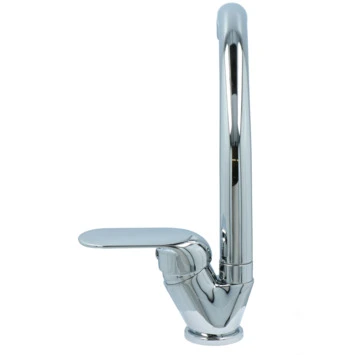 OK Keukenkraan Met Hoog Gebogen Uitloop En Hendel Chroom 6 OK Keukenkraan Met Hoog Gebogen Uitloop En Hendel Chroom - Afbeelding 4