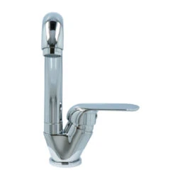 OK Keukenkraan Met Hoog Gebogen Uitloop En Hendel Chroom 21 OK Keukenkraan Met Hoog Gebogen Uitloop En Hendel Chroom -Badkamer Winkel 123 8449