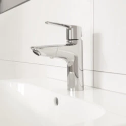Grohe Wastafelkraan Start M-size Uittrekbaar QuickFix Chroom 17 Grohe Wastafelkraan Start M-size Uittrekbaar QuickFix Chroom -Badkamer Winkel 123 8465