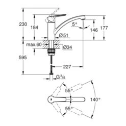 Grohe Quickfix Keukenkraan Start Lage Uitloop Supersteel 18 Grohe Quickfix Keukenkraan Start Lage Uitloop Supersteel -Badkamer Winkel 123 8497