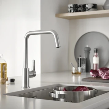 Grohe Keukenkraan Start Hoge U-uitloop QuickFix Supersteel (RVS Look) 9 Grohe Keukenkraan Start Hoge U-uitloop QuickFix Supersteel (RVS Look) - Afbeelding 7
