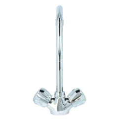 Handson Keukenkraan Thomas 2-knops Chroom Met Uitloop 235mm 18 Handson Keukenkraan Thomas 2-knops Chroom Met Uitloop 235mm -Badkamer Winkel 123 8578