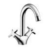 Hansgrohe Wastafelkraan MySport Fina 2-knops Chroom -Badkamer Winkel 123 8588