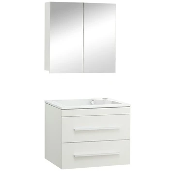 Style Badmeubelset Rechts Mat Wit 60 Cm 3 Style Badmeubelset Rechts Mat Wit 60 Cm