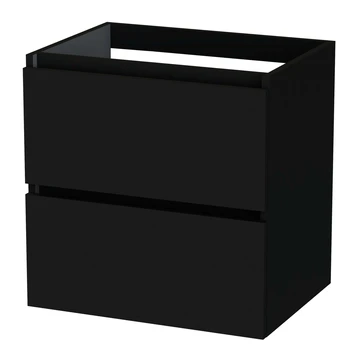 Tiger Karlo Badkamermeubel 60cm Mat Zwart Met Eiken Wasblad En Keramische Waskom 4 Tiger Karlo Badkamermeubel 60cm Mat Zwart Met Eiken Wasblad En Keramische Waskom - Afbeelding 2