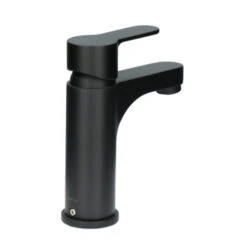 Atlantic Wastafelkraan Parker Met Hendel Zwart -Badkamer Winkel 123 8682