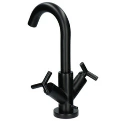 Absolut Wastafelkraan Post 2-knops Zwart 21 Absolut Wastafelkraan Post 2-knops Zwart -Badkamer Winkel 123 8718