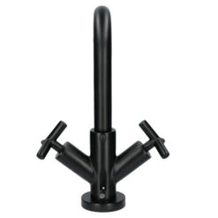 Absolut Wastafelkraan Post 2-knops Zwart 22 Absolut Wastafelkraan Post 2-knops Zwart -Badkamer Winkel 123 8719