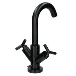 Absolut Wastafelkraan Post 2-knops Zwart 23 Absolut Wastafelkraan Post 2-knops Zwart -Badkamer Winkel 123 8720