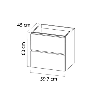 Tiger Karlo Badkamermeubel 60cm Mat Zwart Met Eiken Wasblad En Keramische Waskom 12 Tiger Karlo Badkamermeubel 60cm Mat Zwart Met Eiken Wasblad En Keramische Waskom - Afbeelding 10