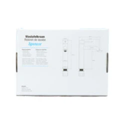 Atlantic Wastafelkraan Spencer Met Hendel RVS 27 Atlantic Wastafelkraan Spencer Met Hendel RVS -Badkamer Winkel 123 8751