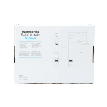 Atlantic Wastafelkraan Spencer Met Hendel RVS 15 Atlantic Wastafelkraan Spencer Met Hendel RVS - Afbeelding 13