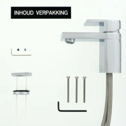 Tiger Wastafelkraan Items Met Hendel Chroom -Badkamer Winkel 123 8801