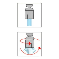 Tiger Keukenkraanslang Douche M22/M24 Waterbesparend 8 Tiger Keukenkraanslang Douche M22/M24 Waterbesparend -Badkamer Winkel 123 8876