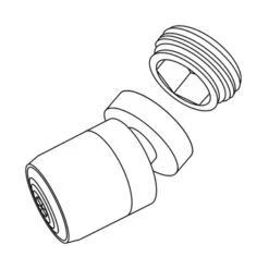 Tiger Splash Straalregelaar Wastafelkraan Met Kogelgewricht Waterbesparend Chroom M22/M24 -Badkamer Winkel 123 8882