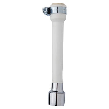 Sanivesk Kraanslang Universeel + Slangklem Wit 3 Sanivesk Kraanslang Universeel + Slangklem Wit