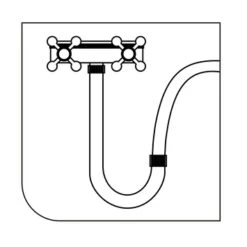 Tiger Stijgpijp Chroom -Badkamer Winkel 123 8923