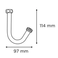 Tiger Stijgpijp Chroom -Badkamer Winkel 123 8924