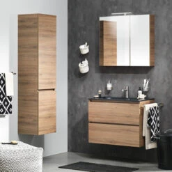 TIGER S-line Spiegelkast 60cm Chalet Eiken 13 TIGER S-line Spiegelkast 60cm Chalet Eiken -Badkamer Winkel 123 992