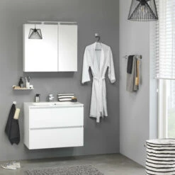 Tiger Spiegelkast S-Line 80cm Sneeuwwit -Badkamer Winkel 123 998