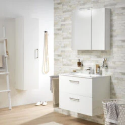 Tiger Spiegelkast S-Line 80cm Sneeuwwit -Badkamer Winkel 123 999