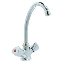 OK Keukenkraan 2-knops Chroom -Badkamer Winkel 123 104