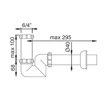 Sanivesk Ruimtebesparende Sifon Universeel Wit 4 Sanivesk Ruimtebesparende Sifon Universeel Wit - Afbeelding 2